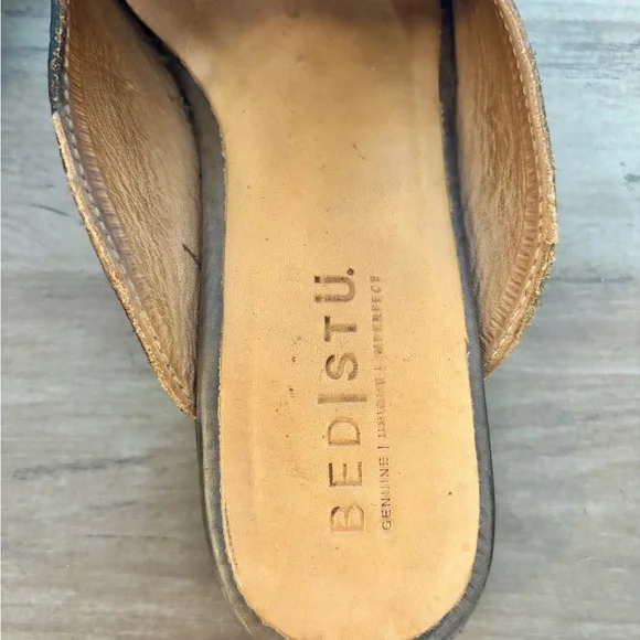 Women’s Bed Stu Brenda Black Leather Mules - Picture 5 of 9